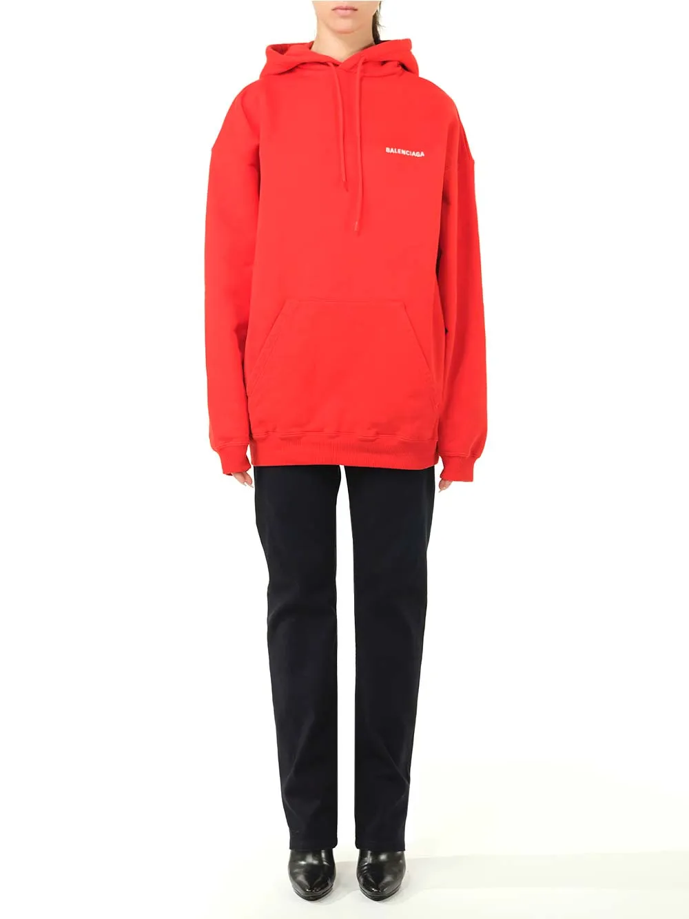 Logo Print Medium Fit Hoodie