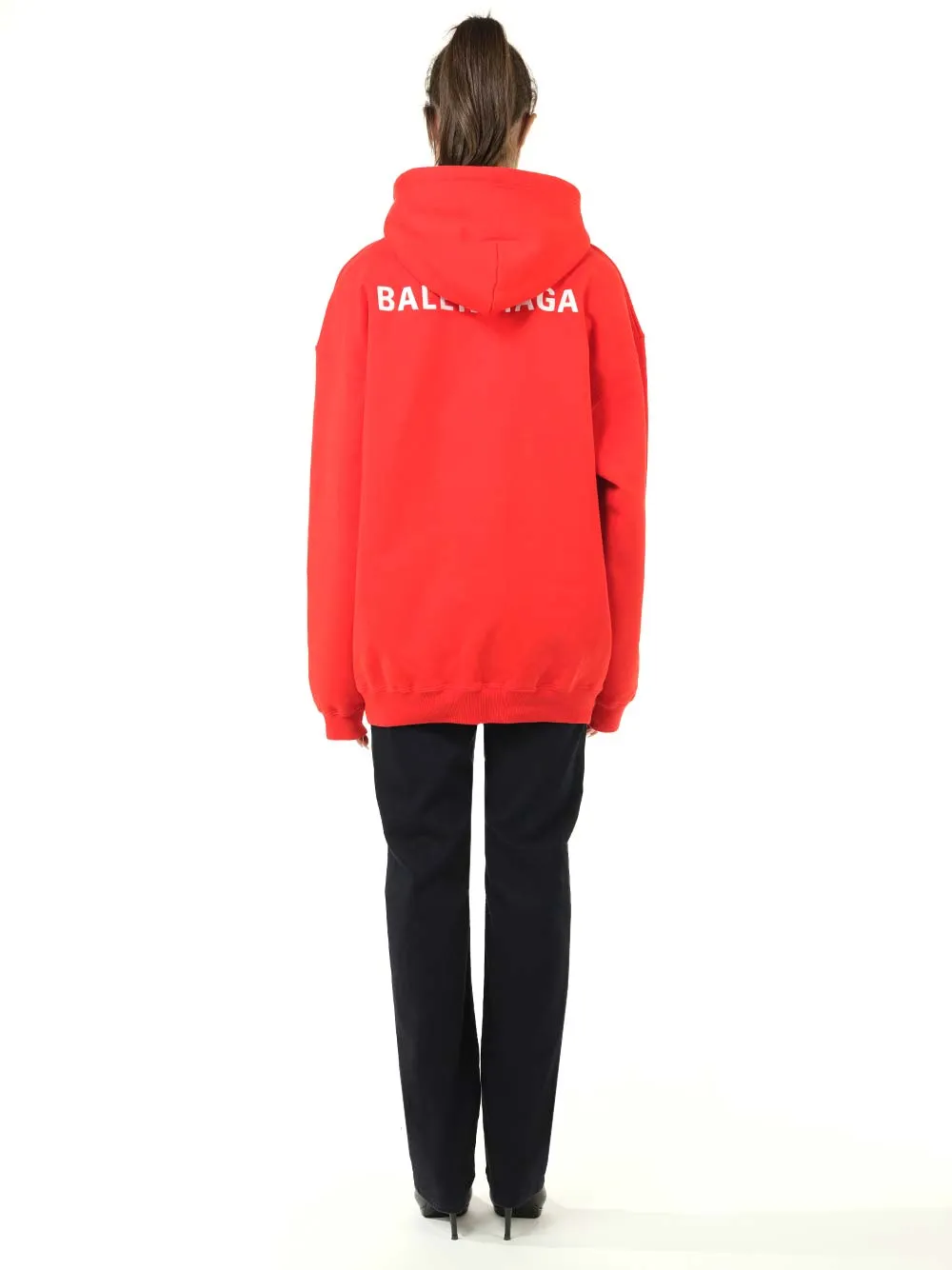 Logo Print Medium Fit Hoodie
