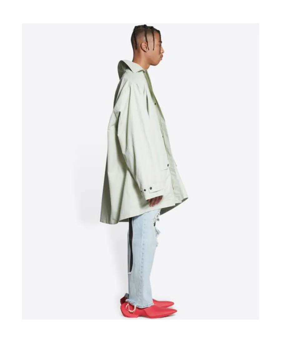 Raglan-Sleeve Parka Coat