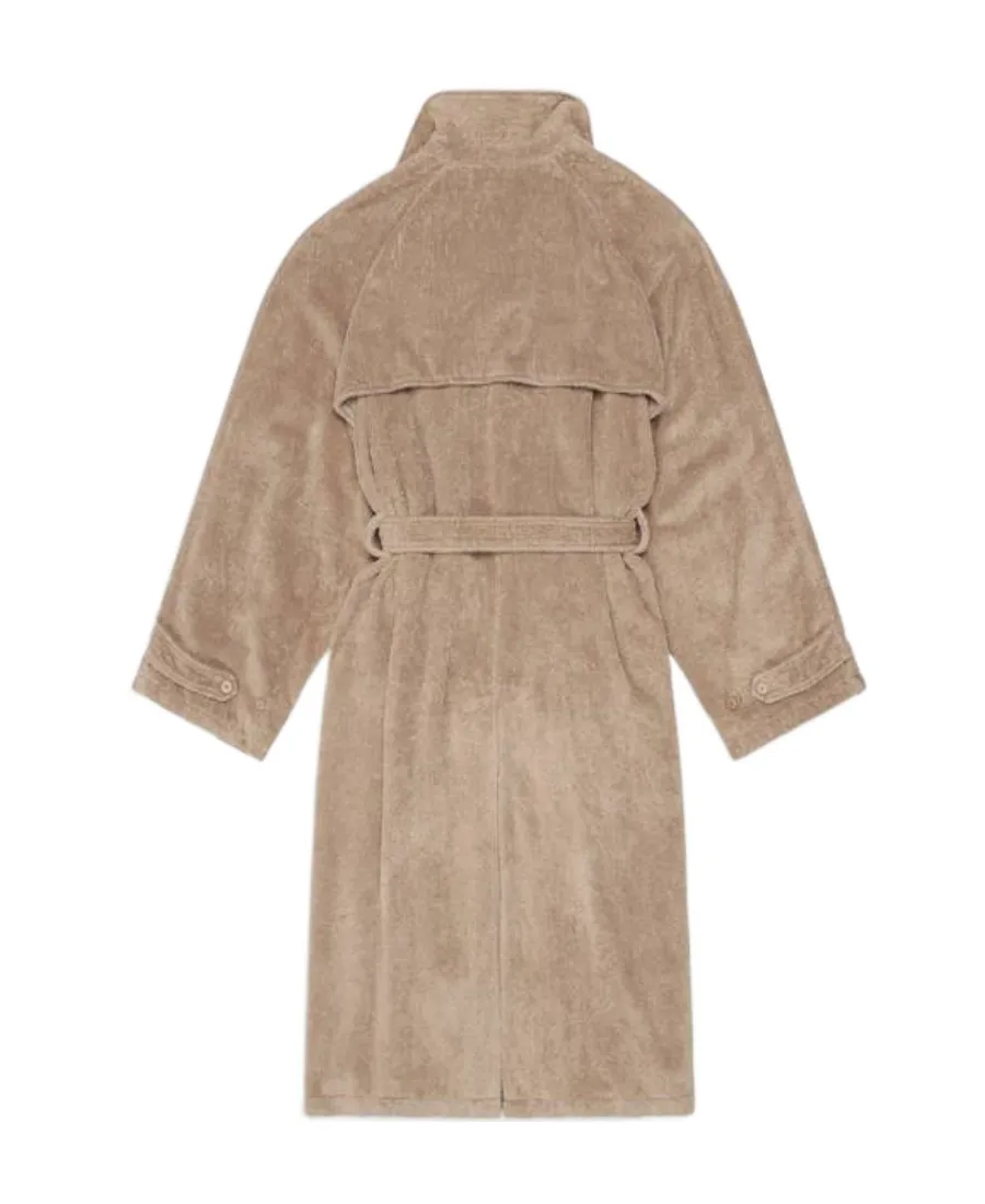 Tie-Waisted Midi Coat