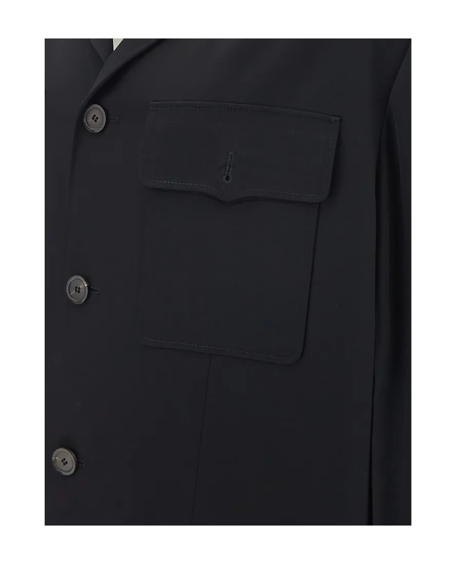 Buttoned Long-Sleeved Jacket