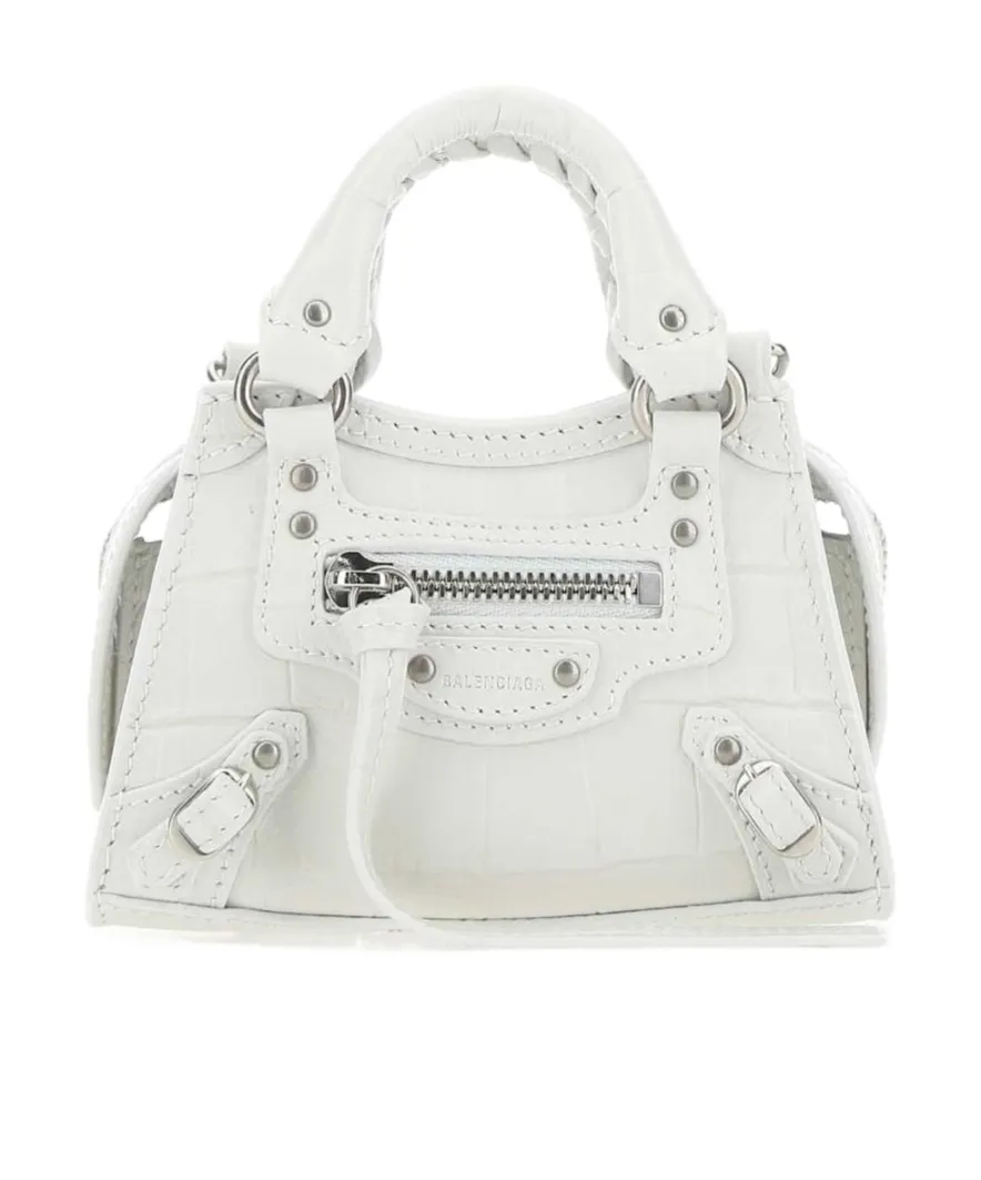 Logo Zipper Shoulder Bag