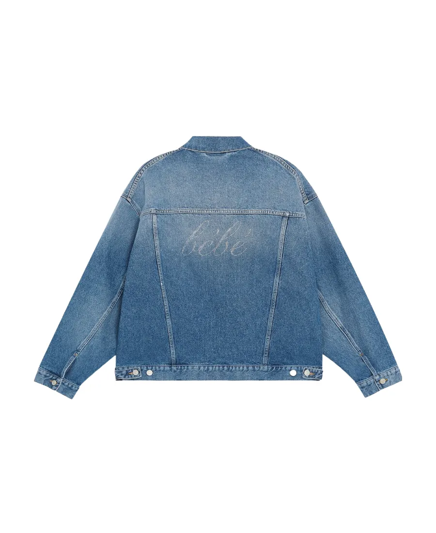Strass Oversized Denim Jacket