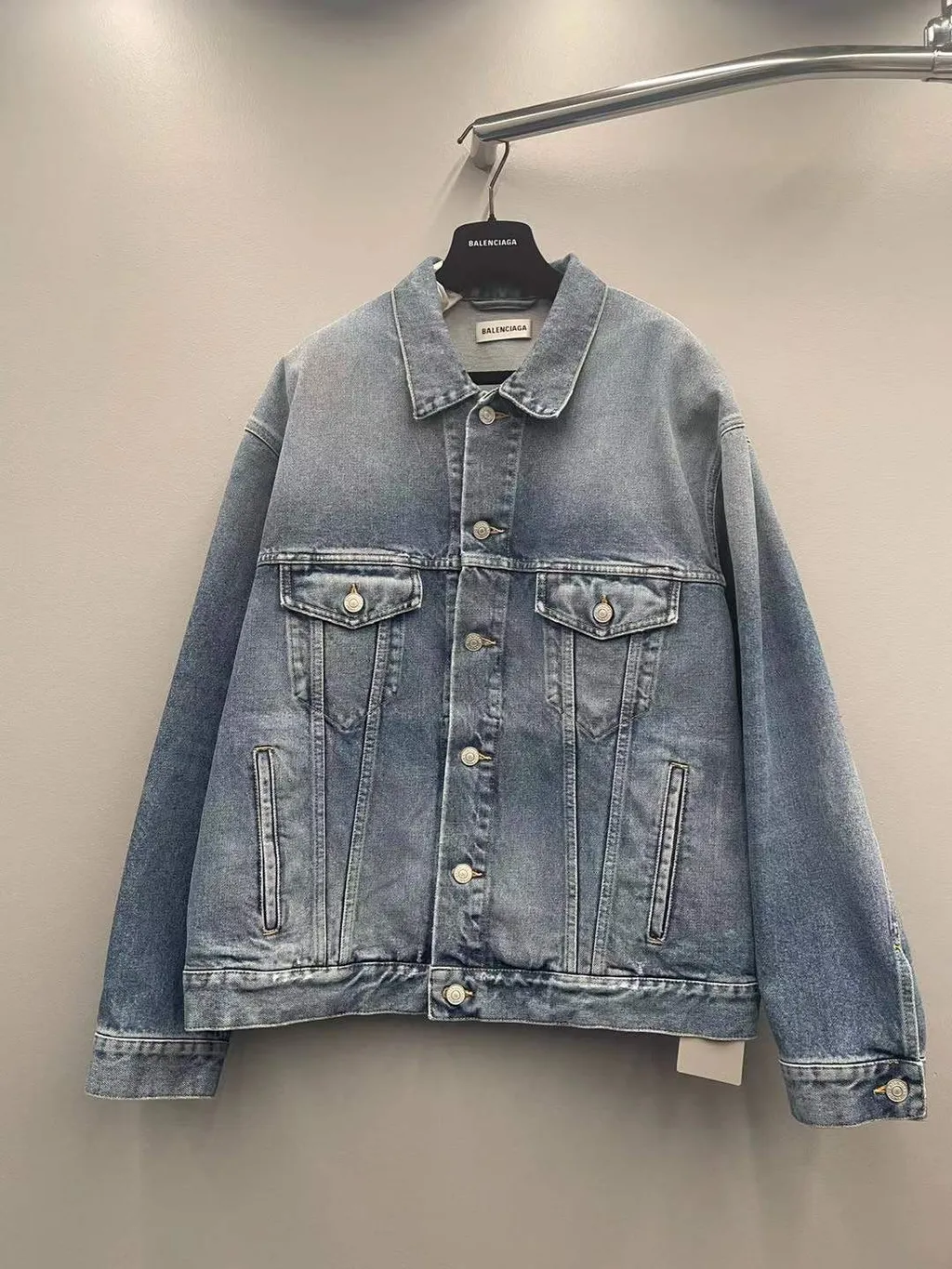 Strass Oversized Denim Jacket