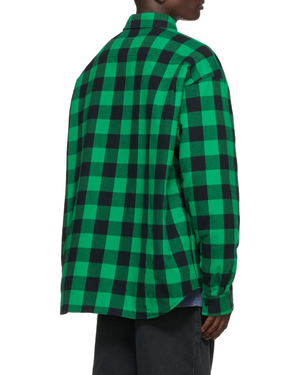 Logo Embroidered Checked Shirt