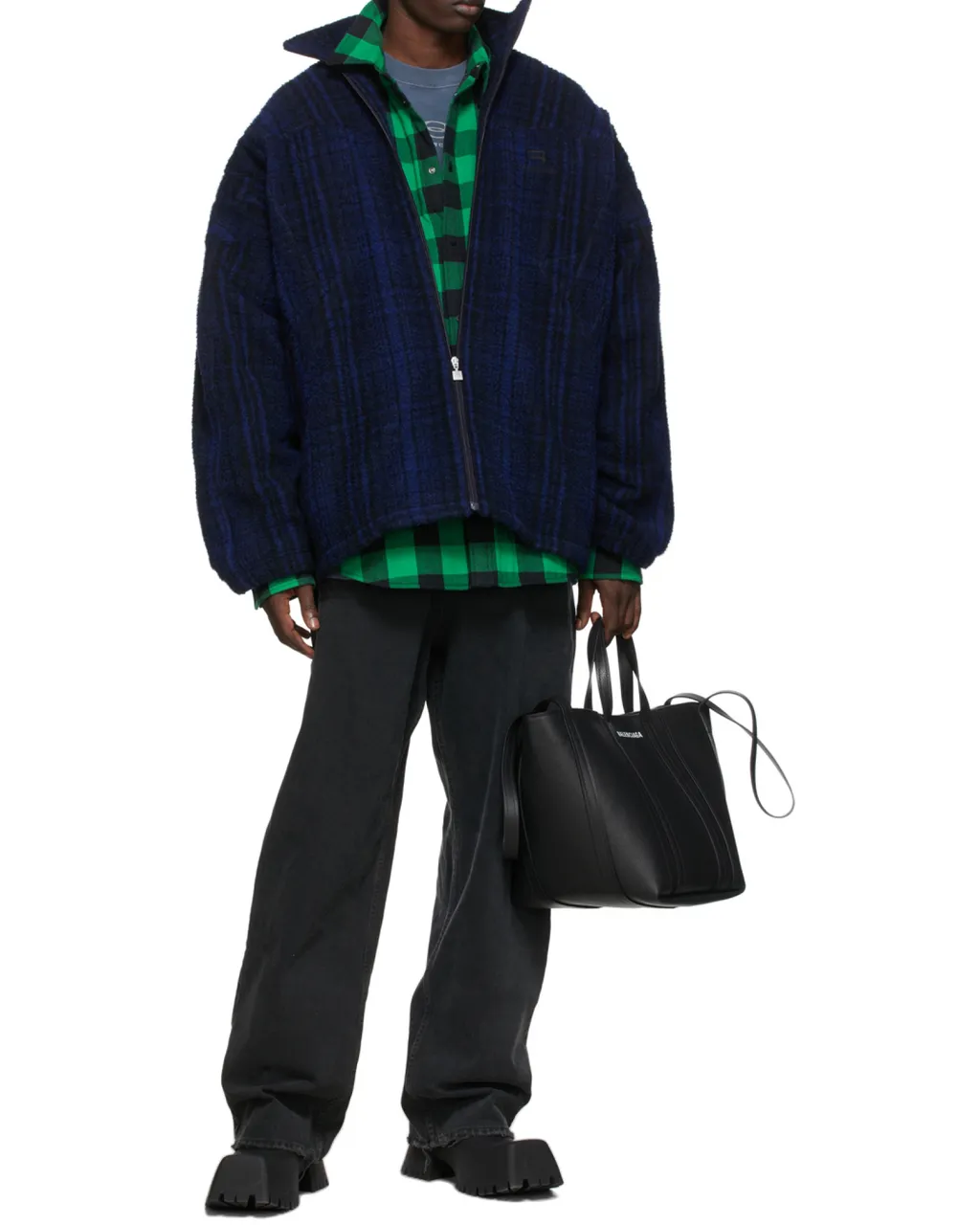 Logo Embroidered Checked Shirt