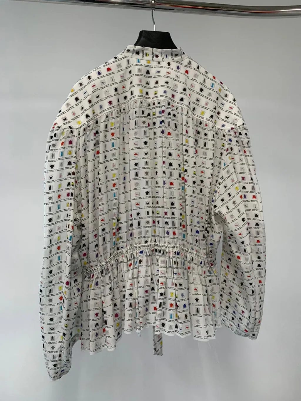Printed Long-Sleeved Blouse