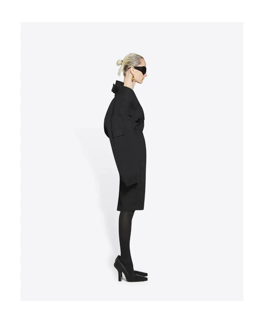 Drop Shoulder Zipped Dress