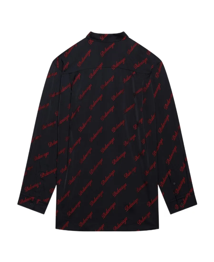 Logo Jacquard Large Fit Shirt