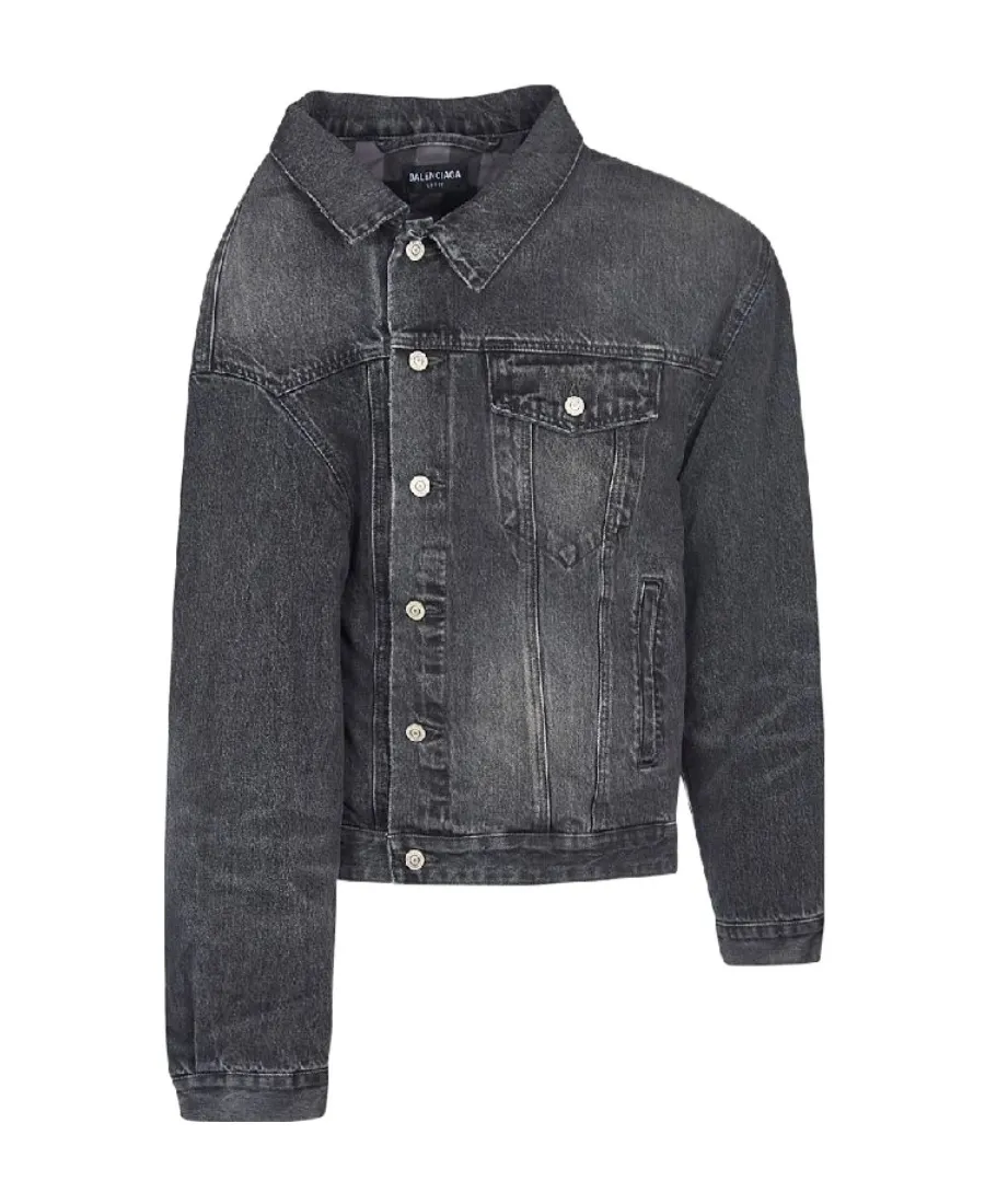 Lapel Button Denim Jacket