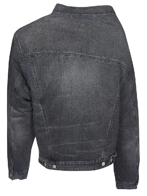 Lapel Button Denim Jacket