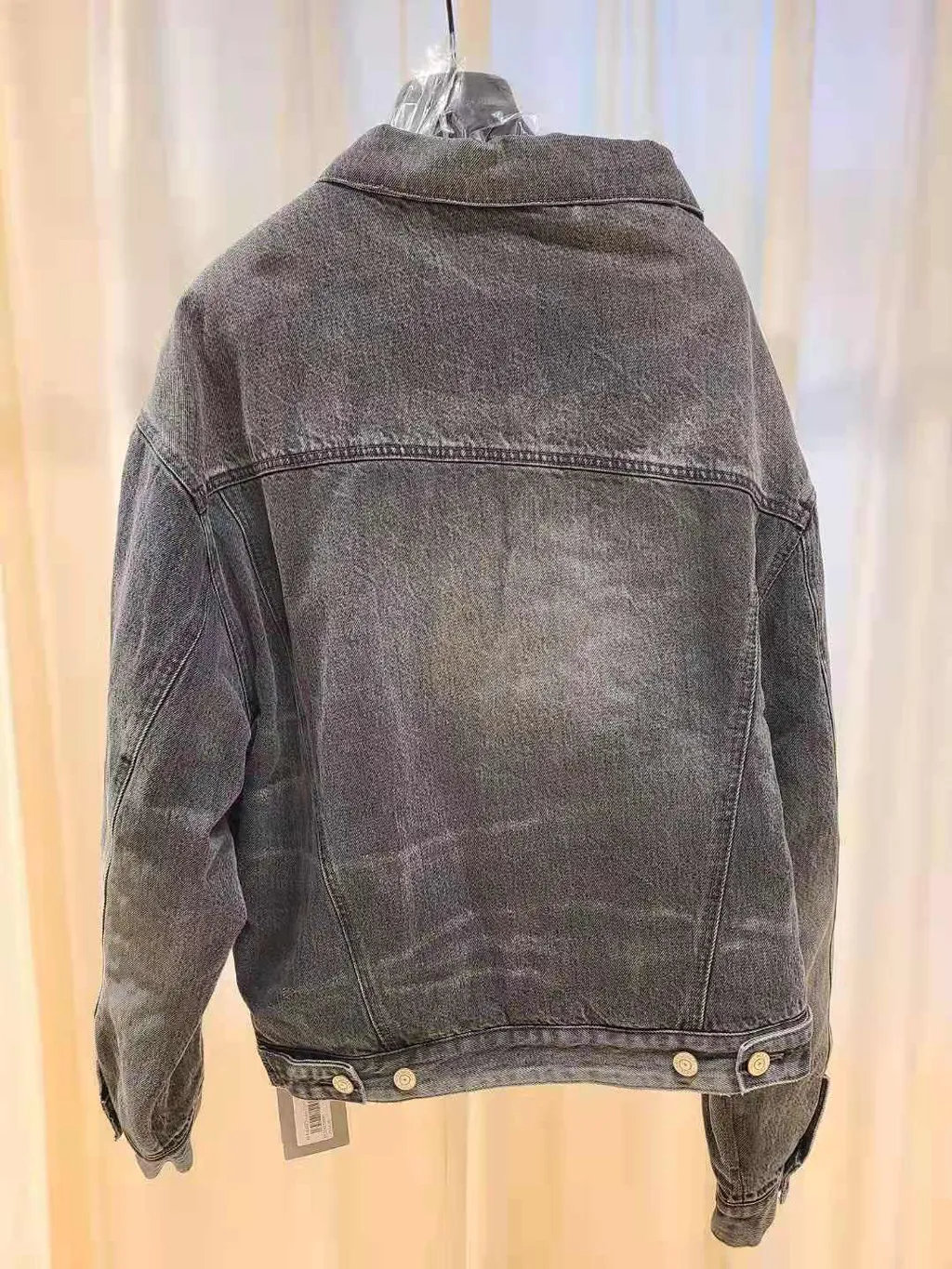 Lapel Button Denim Jacket