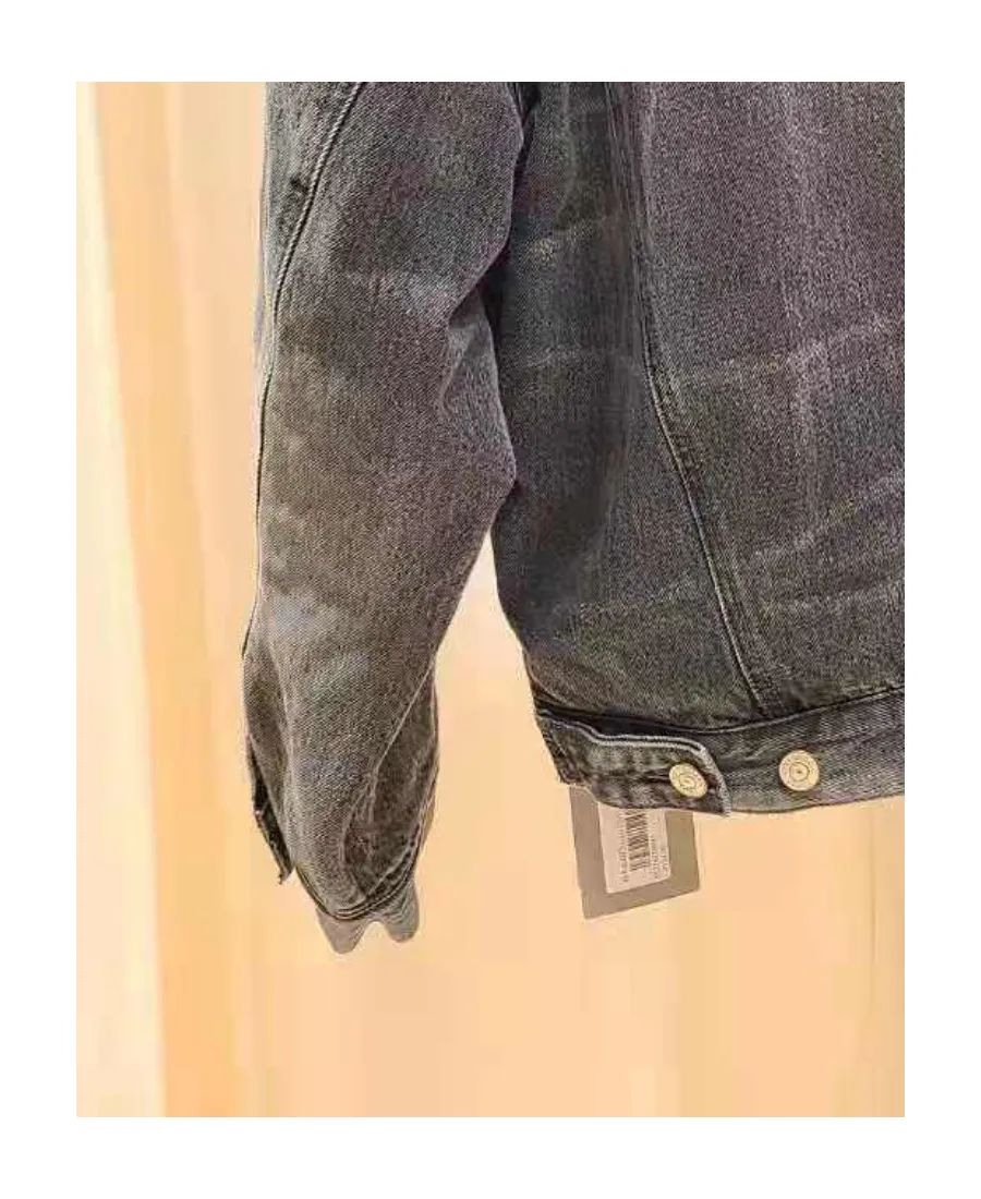 Lapel Button Denim Jacket