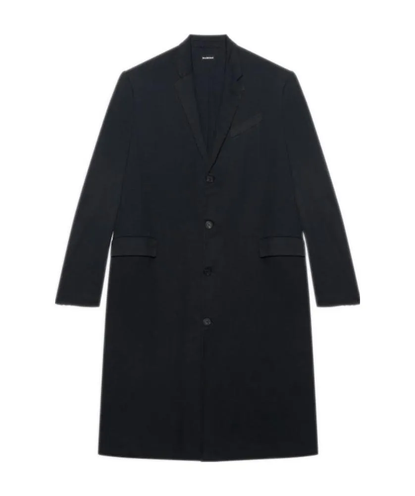 Worn Out Single-Breasted Coat