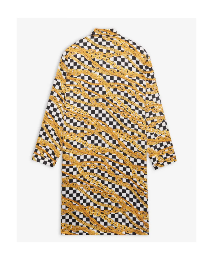 Chain Printed Oversized Dress