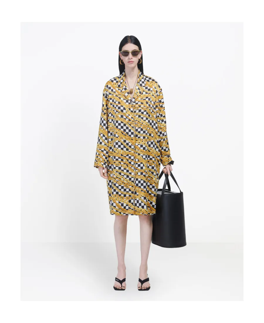 Chain Printed Oversized Dress