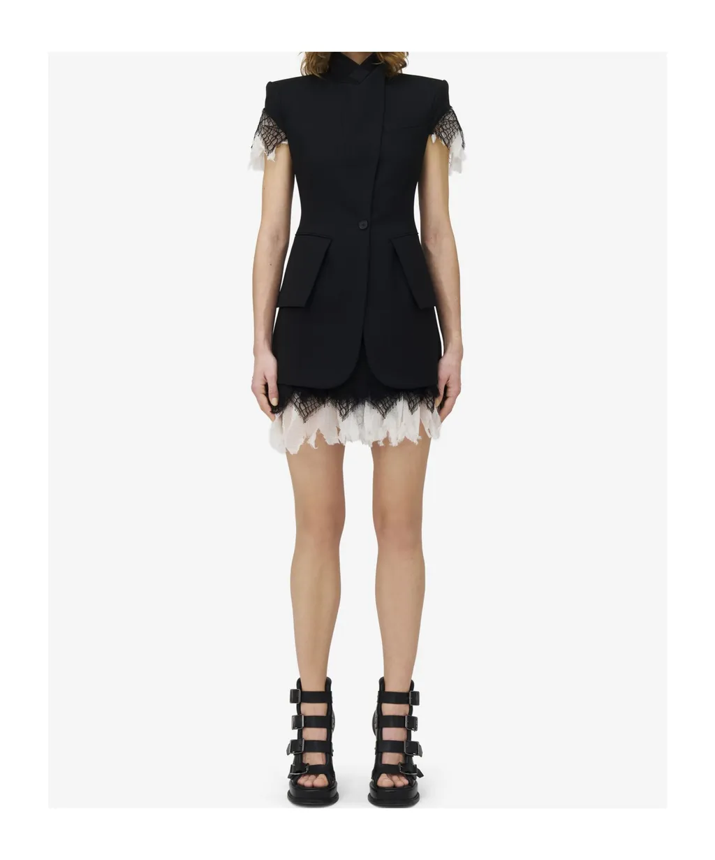 Cobweb Lace Sleeveless Jacket