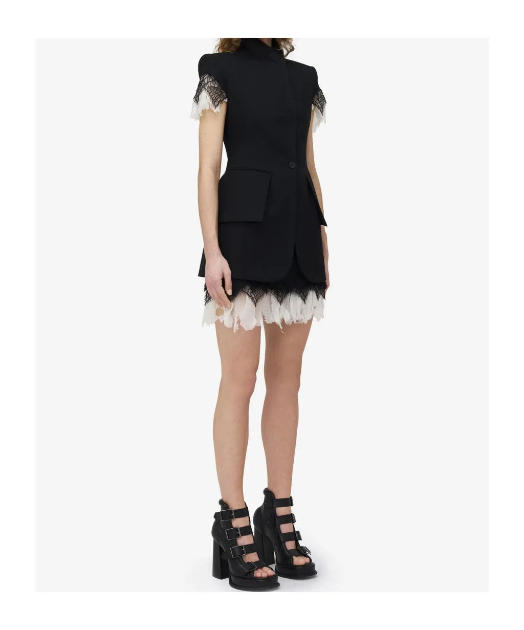 Cobweb Lace Sleeveless Jacket