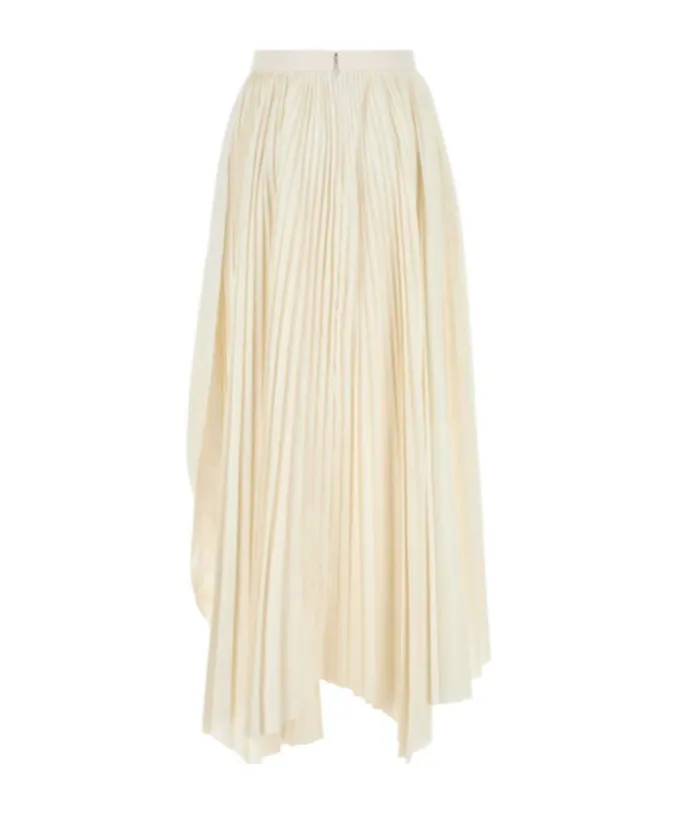 Asymmetric Pleated Skirt