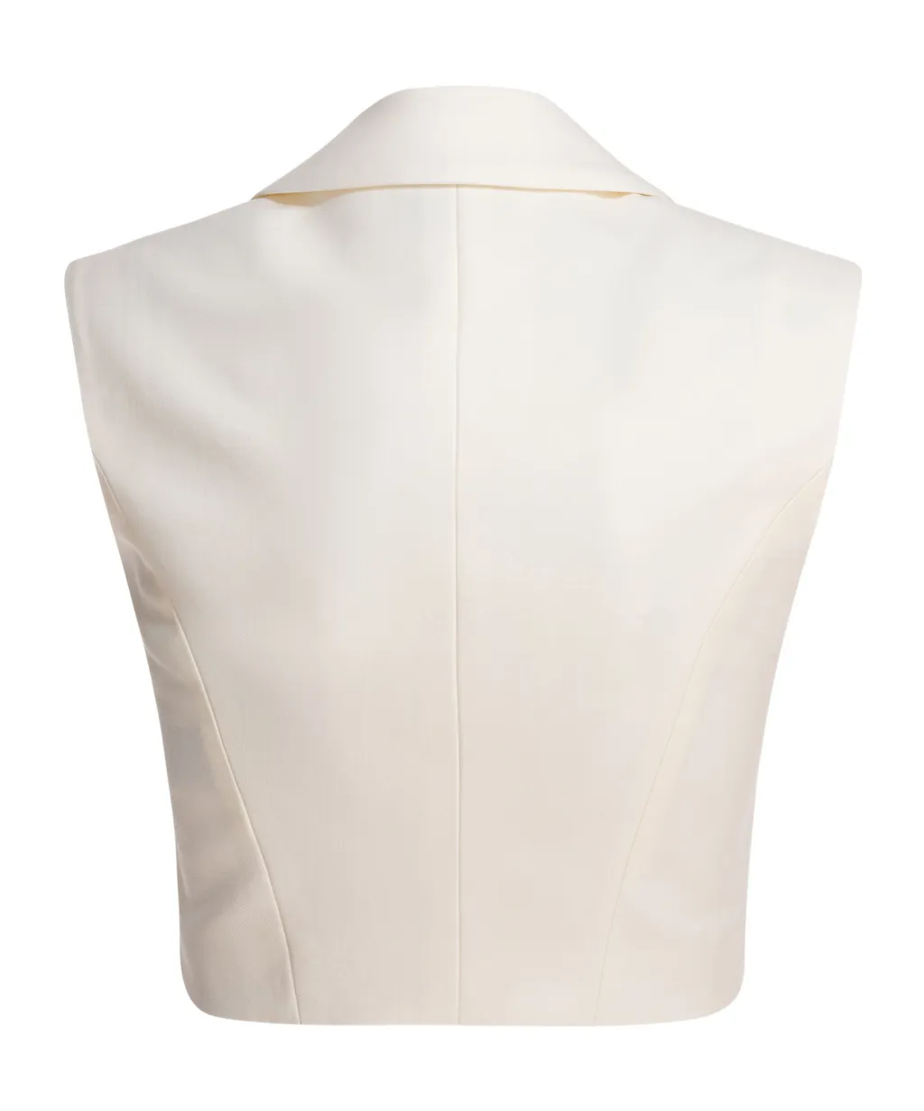 Single Breasted V-Neck Vest