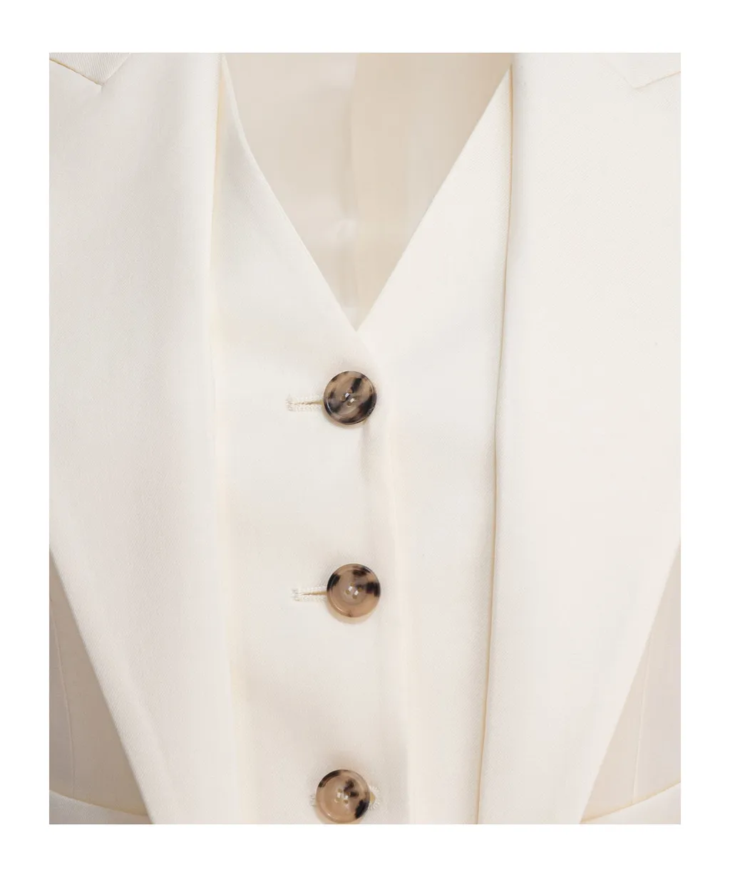 Single Breasted V-Neck Vest