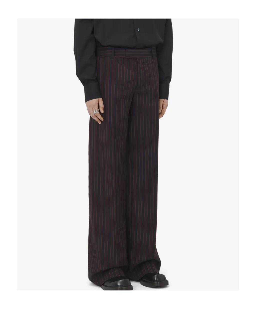 Pinstripe Tailored Trousers