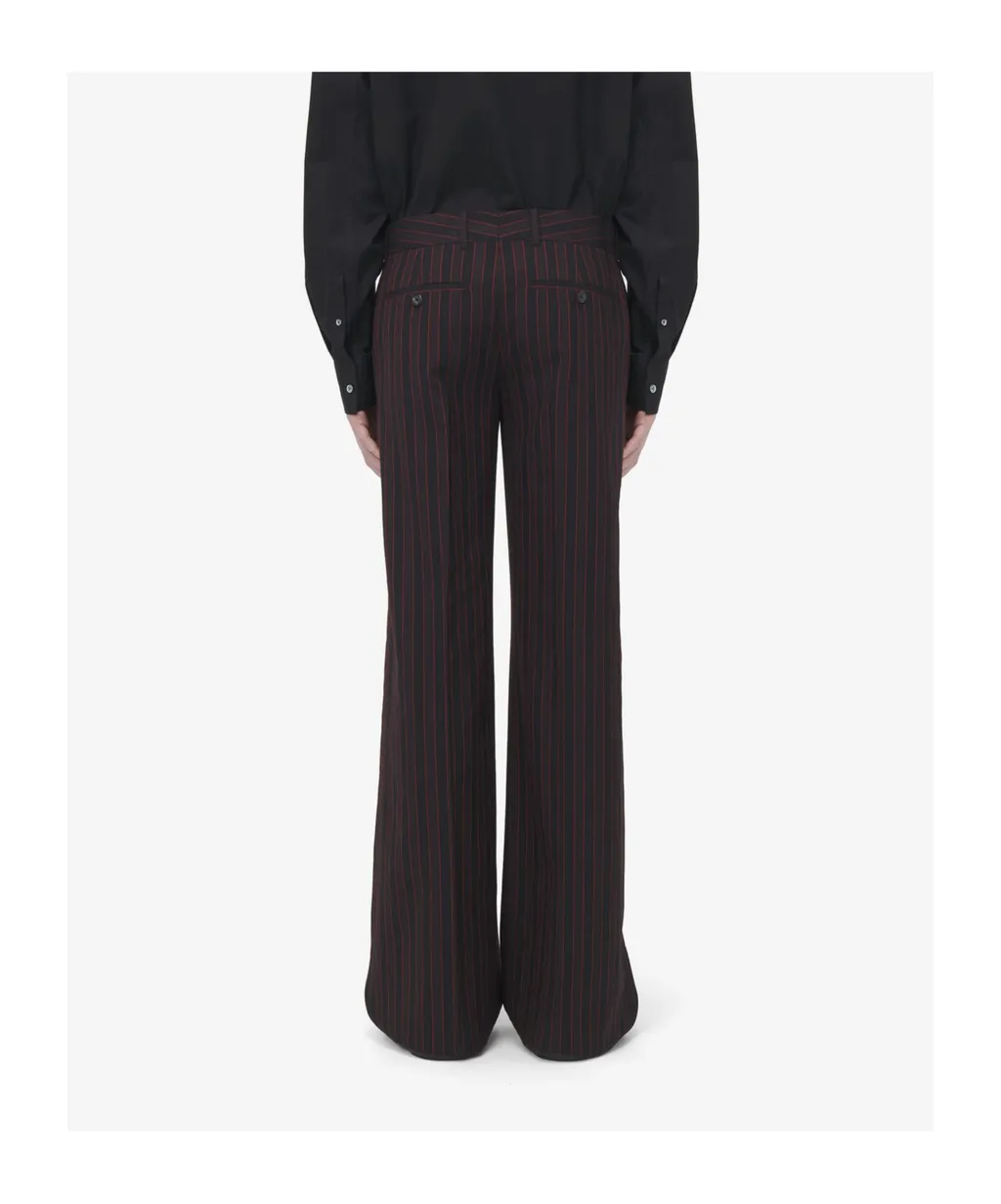 Pinstripe Tailored Trousers