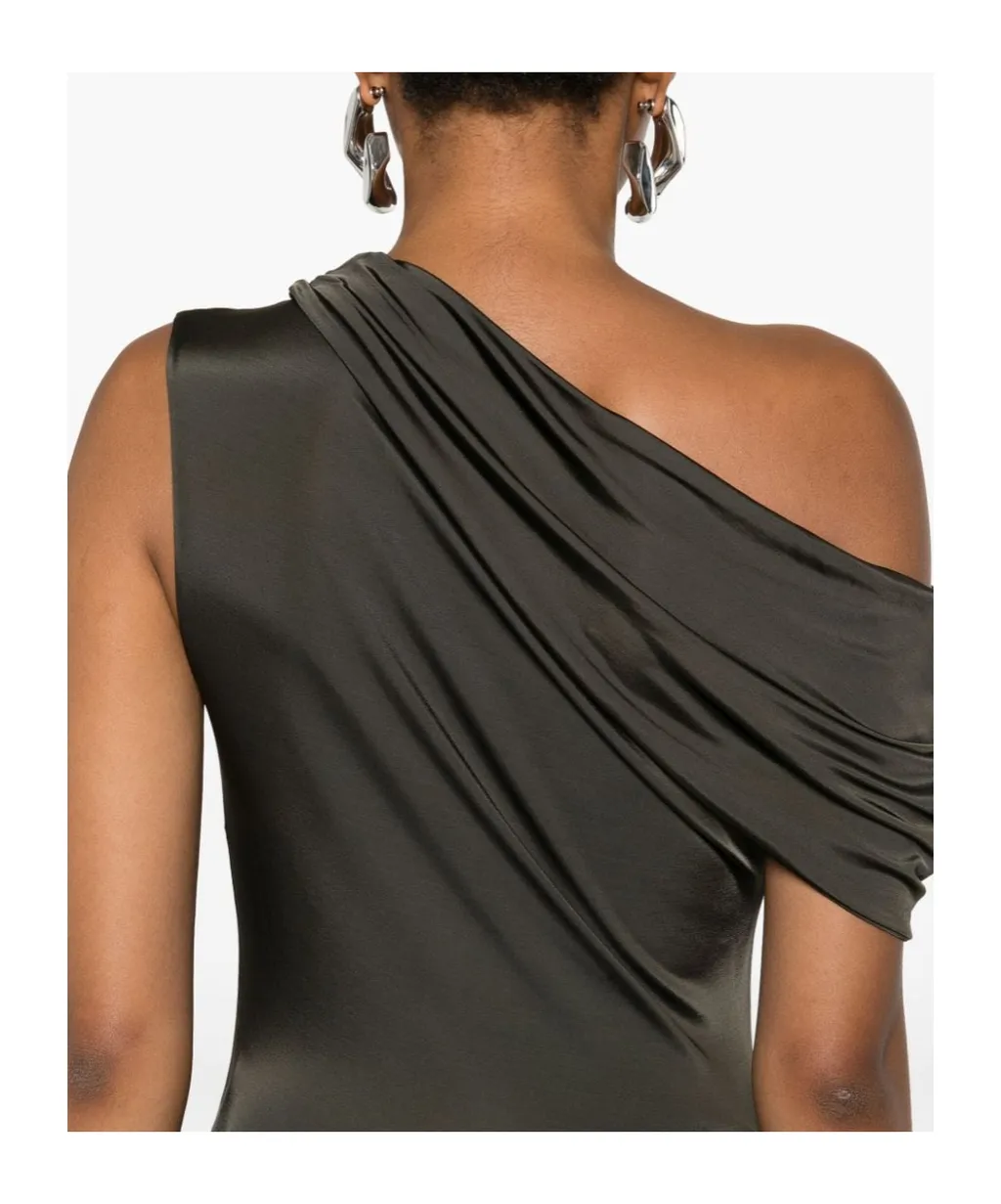 Ruched One-Shoulder Top