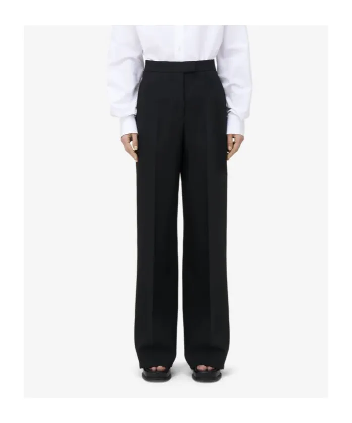 Wide-Leg Tailored Trousers