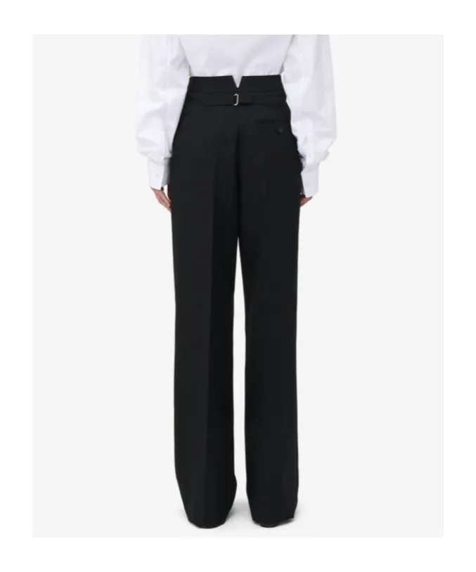Wide-Leg Tailored Trousers