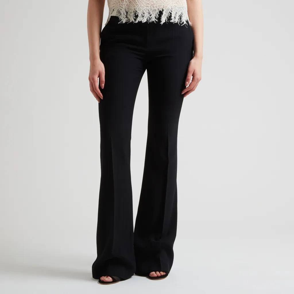 Crepe Flared Pants