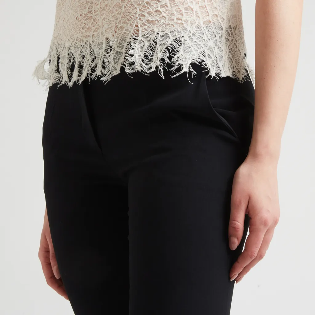 Crepe Flared Pants