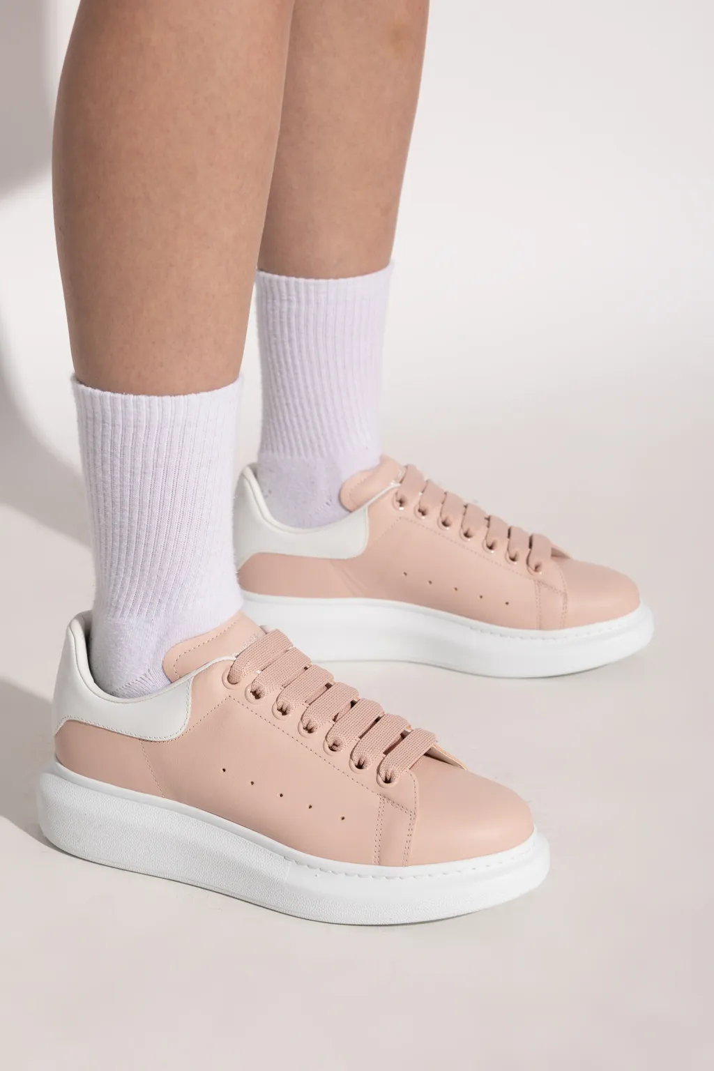 Oversized Lace-Up Sneakers