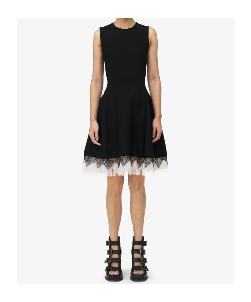 Cobweb Lace Knitted Dress