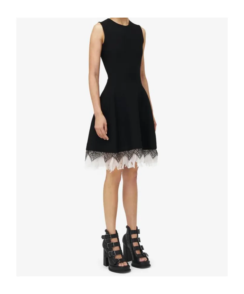 Cobweb Lace Knitted Dress