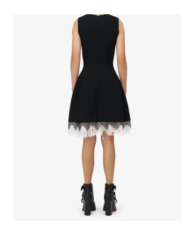 Cobweb Lace Knitted Dress