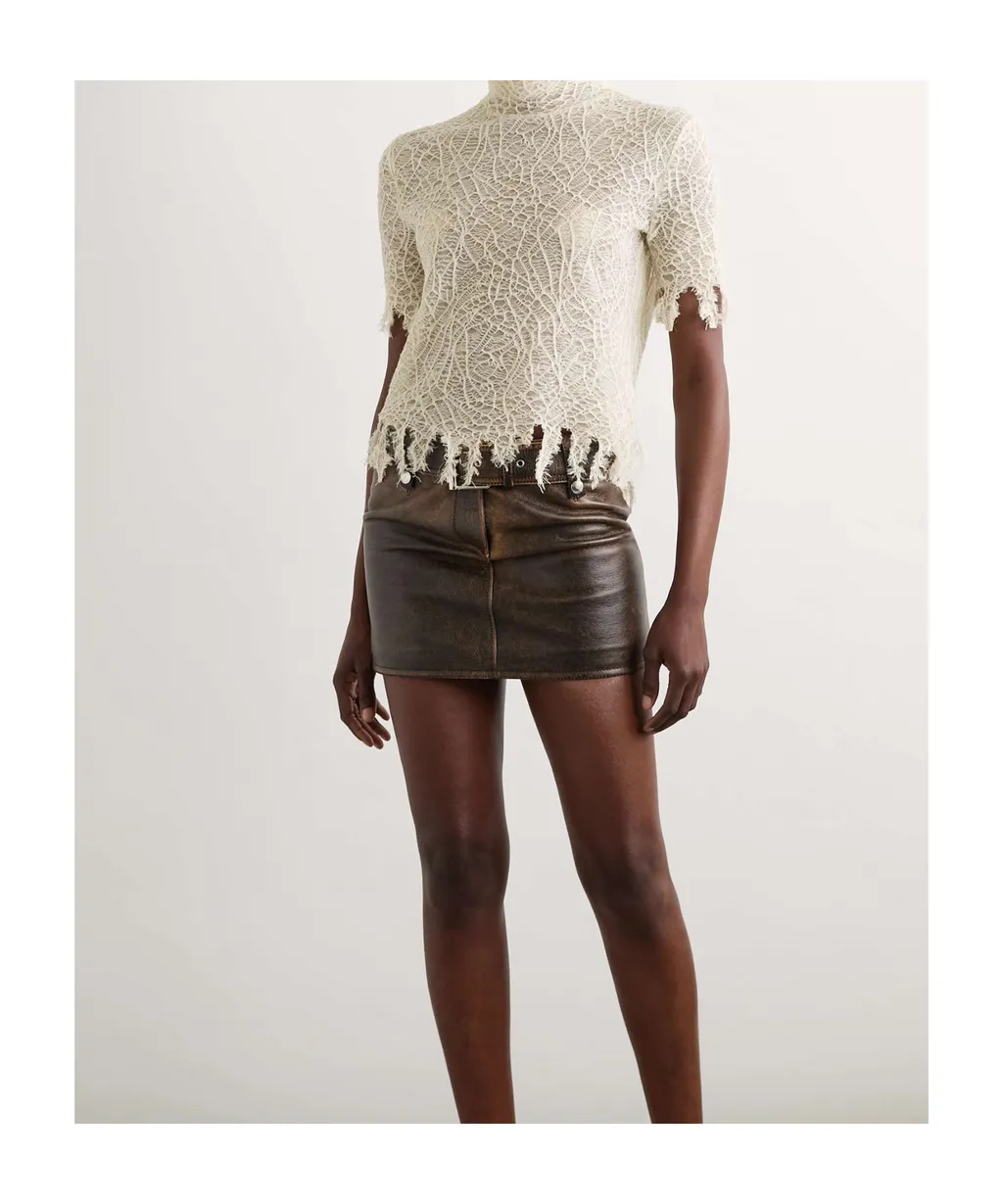 Knitted Cobweb Lace Top