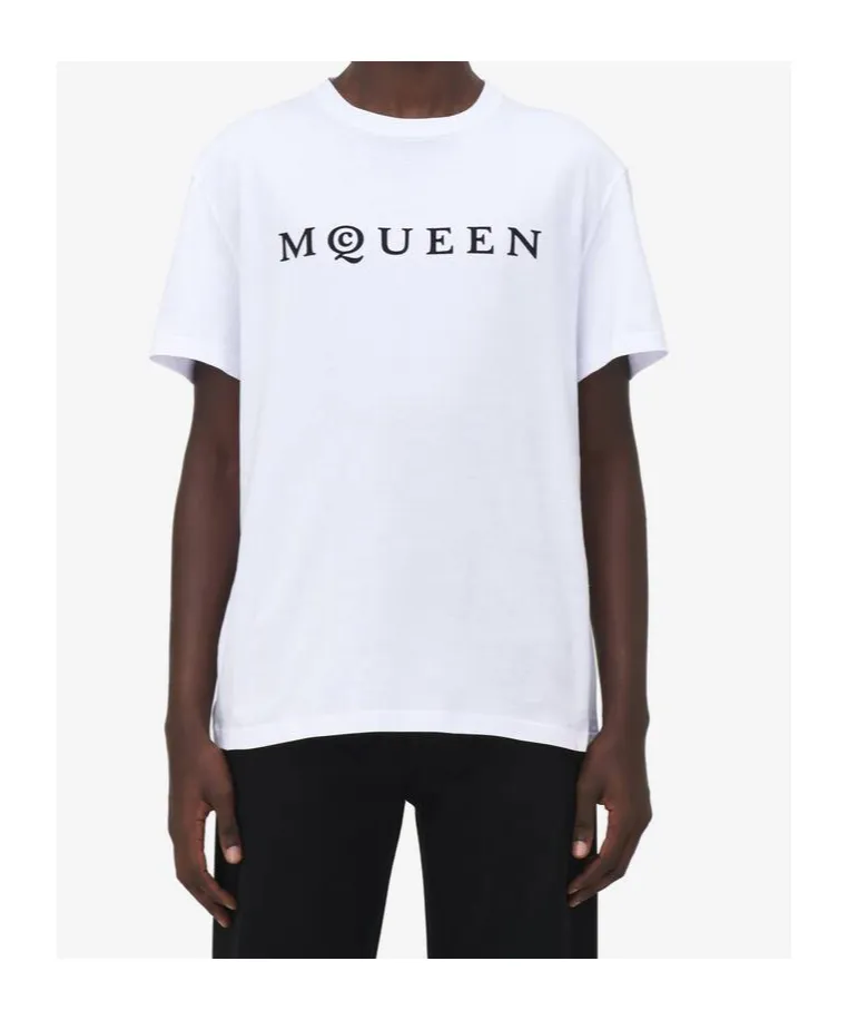 Flocked-Logo Crewneck T-Shirt