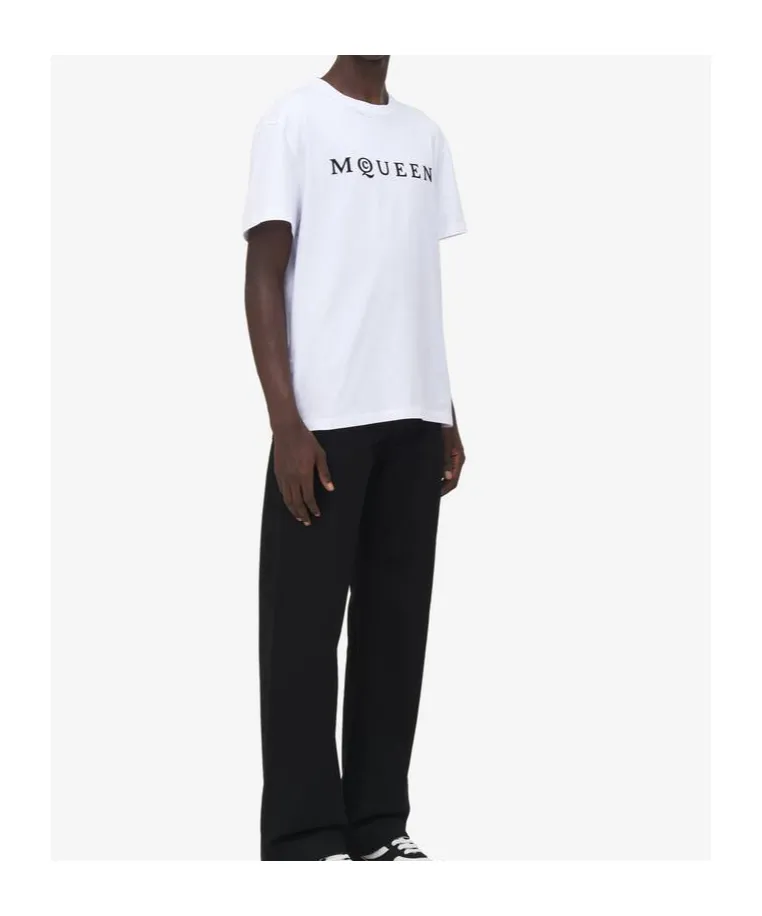 Flocked-Logo Crewneck T-Shirt