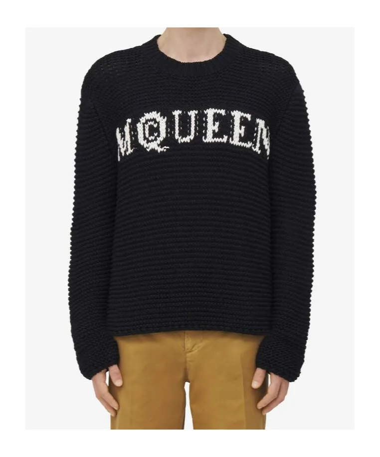 Logo Textured Jumper