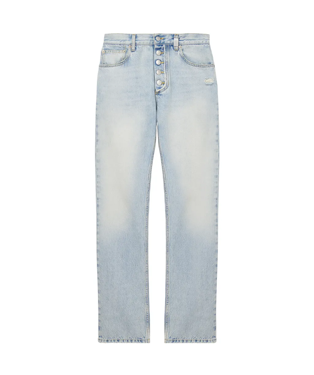 Stonewashed Slim Fit Jeans