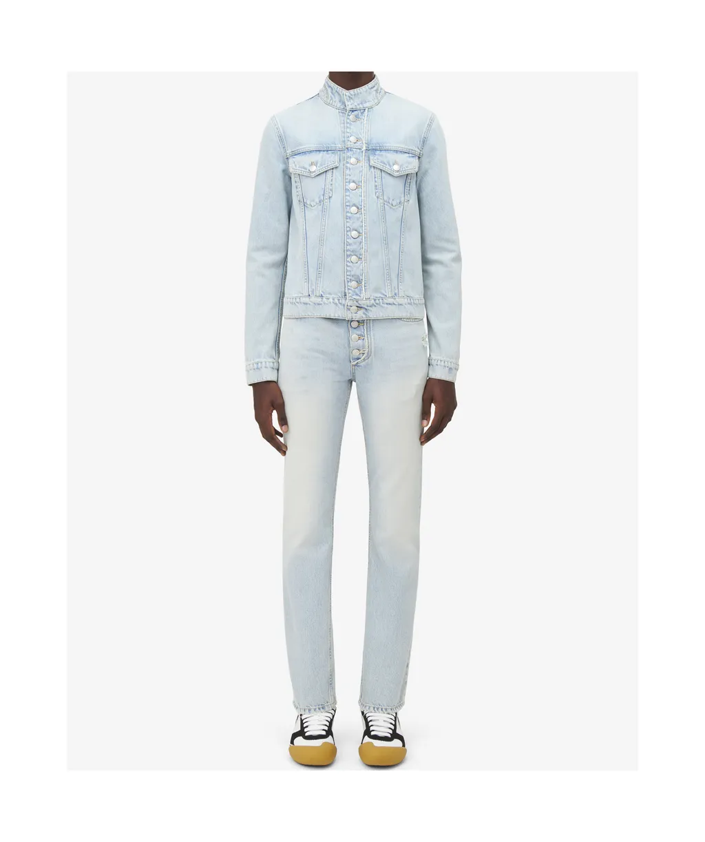 Stonewashed Slim Fit Jeans