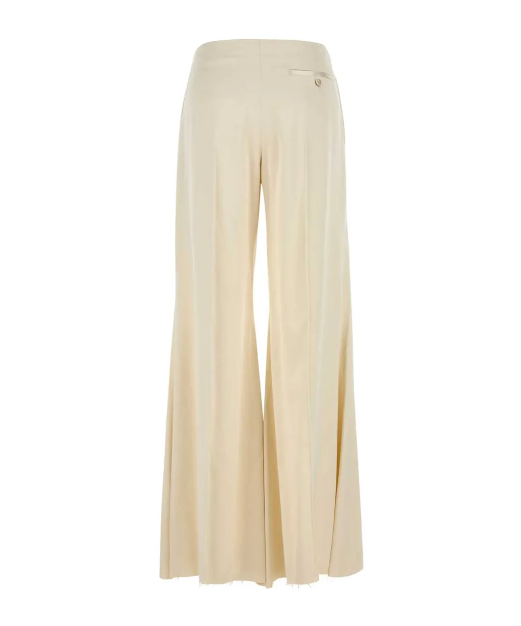 Satin Wide-Leg Trousers