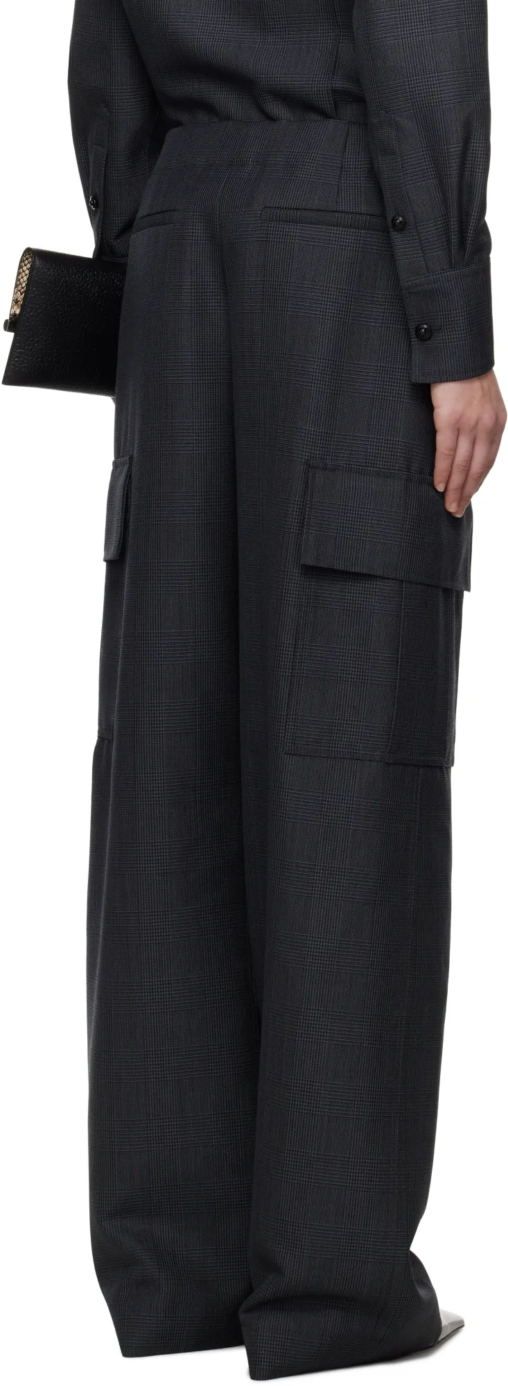 Wide-Leg Cargo Trousers