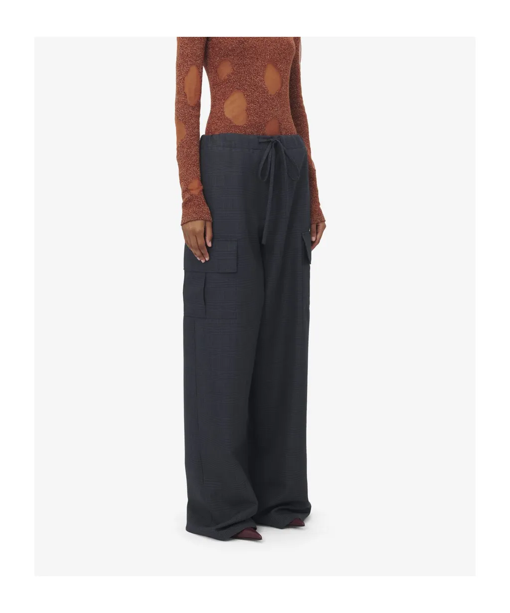 Wide-Leg Cargo Trousers