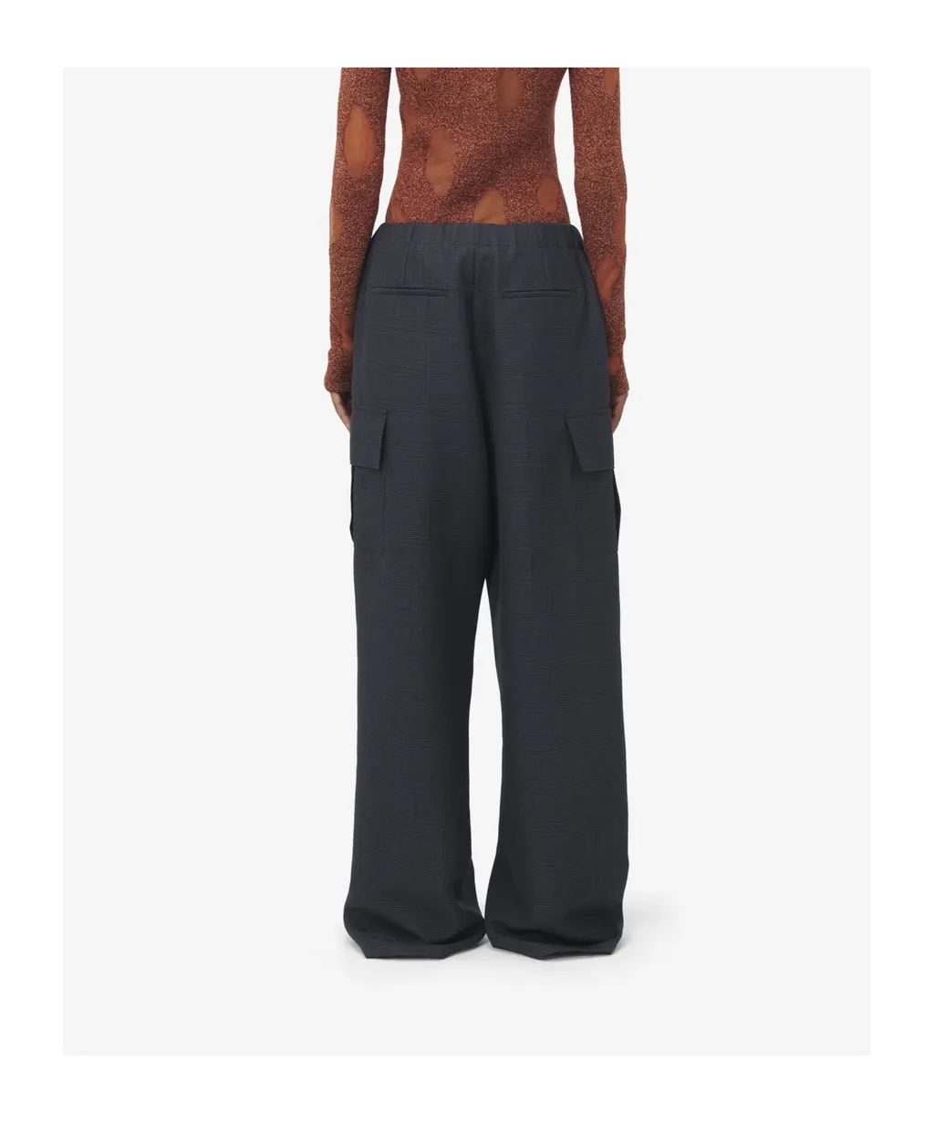 Wide-Leg Cargo Trousers