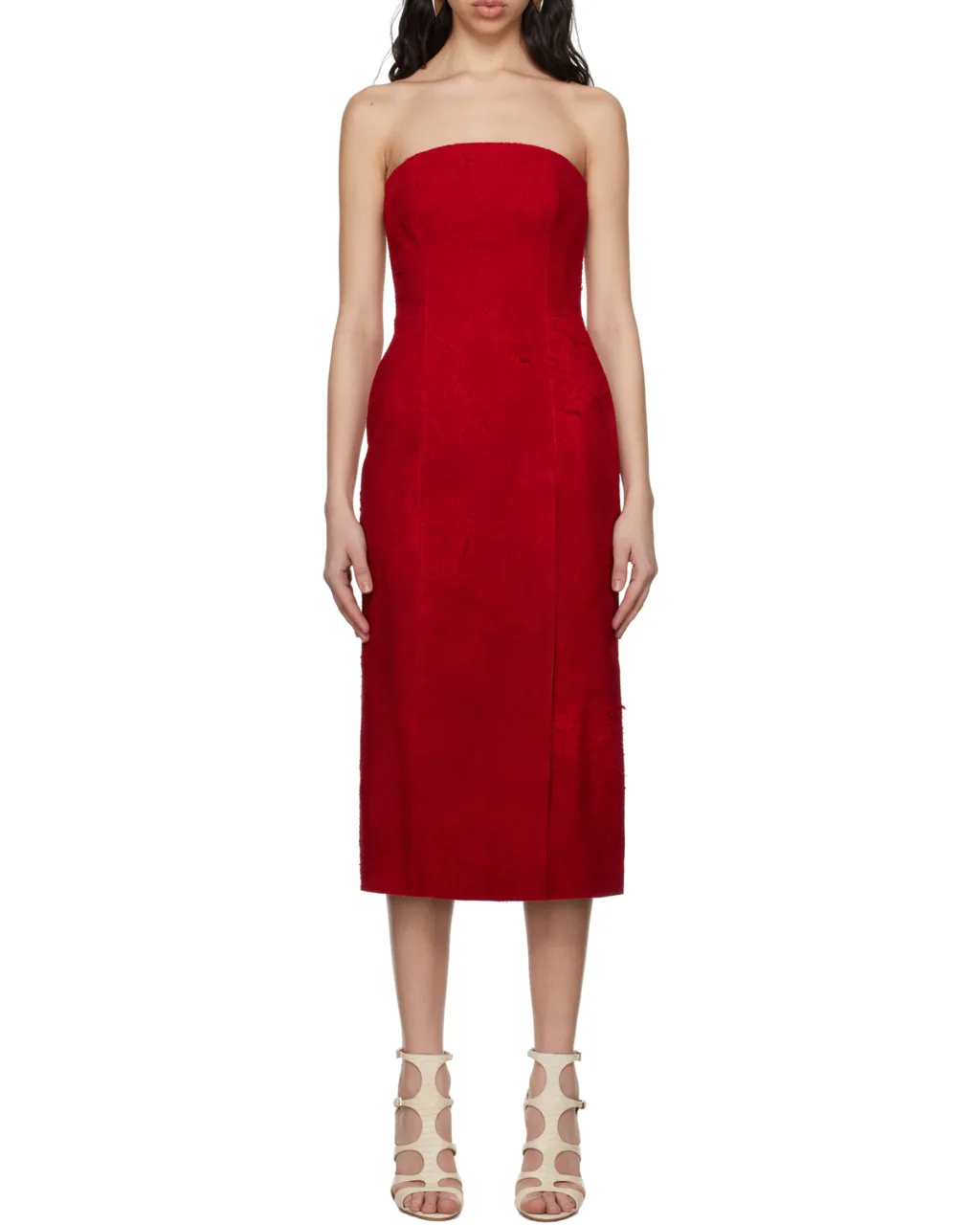 Strapless Midi Dress