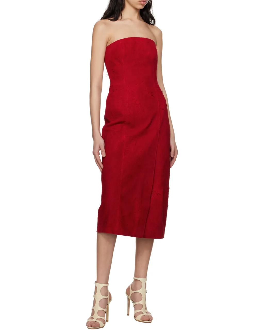Strapless Midi Dress
