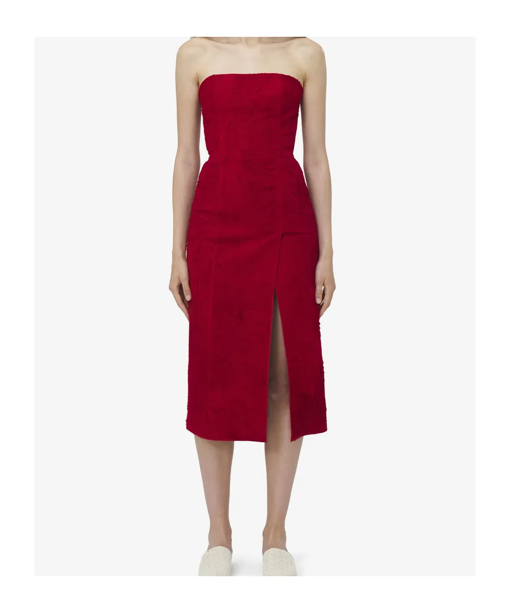 Strapless Midi Dress