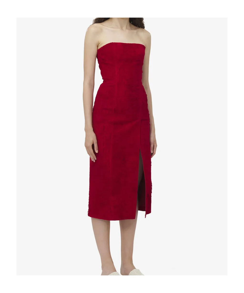 Strapless Midi Dress